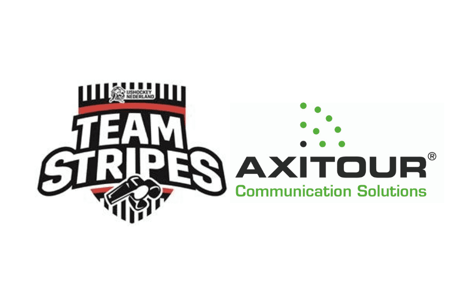 Samenwerking TeamStripesNL en Axitour voor onderlinge communicatie op het ijs