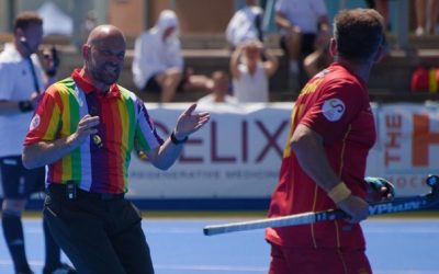 Hockeyscheidsrechters werken met AXIWI tijdens EK Masters 2023