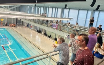 AXIWI ingezet bij clinic voor waterpoloscheidsrechters tijdens KNZB Supercup